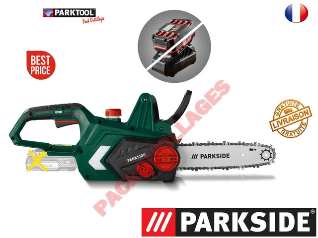 SCIE À CHAÎNE Sans Fil Parkside PKSA 20 - LI C 3 Avec Batterie 2Ah - Foto 6