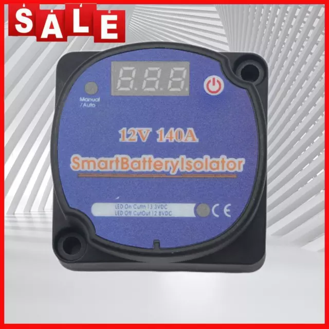 Digital Display Smart Dual Battery Isolator Useful Portable for RV Yacht Steamer