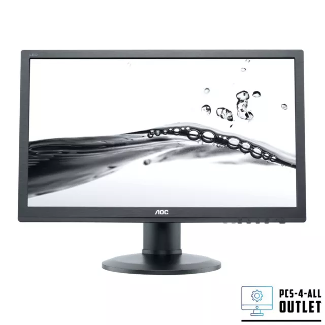 AOC E2460PHU 24" Inch Full HD 1080p LED LCD Monitor VGA DVI HDMI - GRADE A