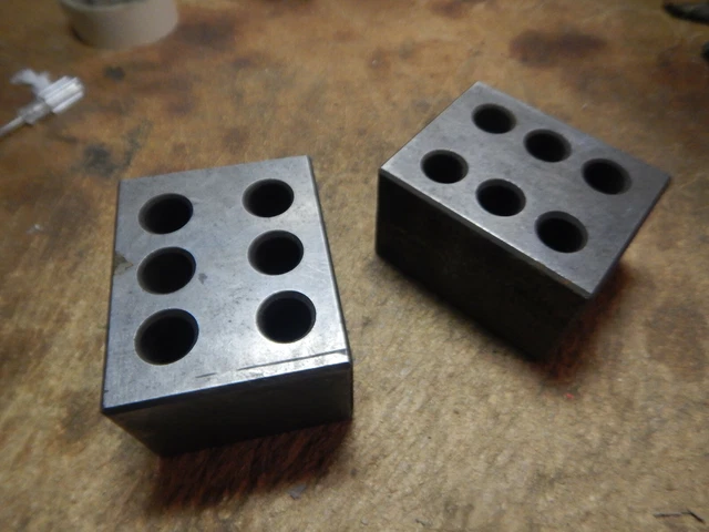 Pair Of Machinist Setup Blocks Jig Fixture Tooling