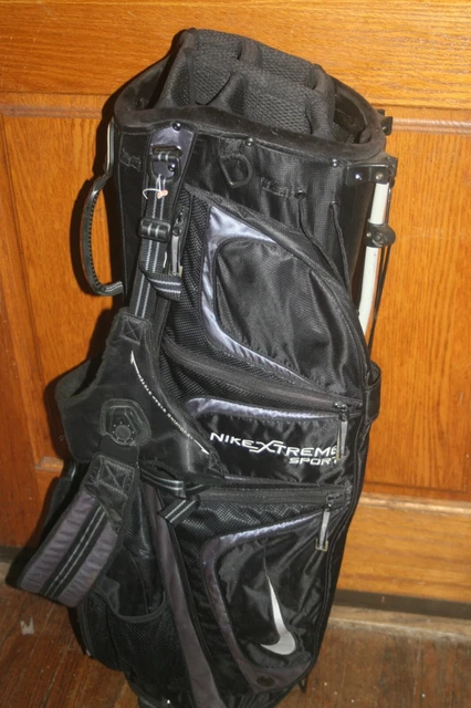 Nike Golf Bag Extreme Sport Stand & Carry 8 Way Divider Black Gray