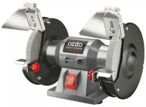 Bench Grinder Dual Wheel 150W 6 Inch Metal Sander Polisher 150mm 2950rmp Ozito