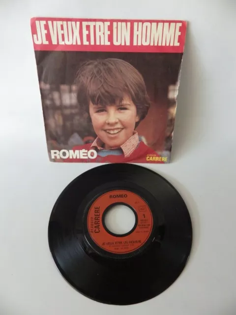 45 tours ROMEO je veux être un homme Vinyle disque musique