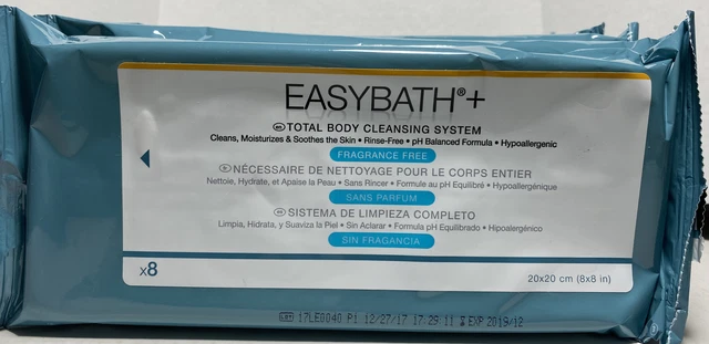 Cleansing Wipes Wash Cloths Total Body  9 Packs Easy Bath