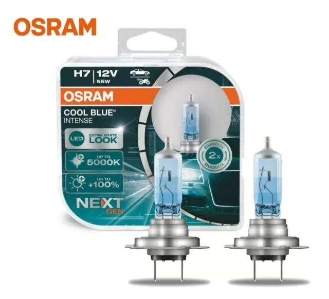 Coppia Lampade Lampadine Osram H7 Cool Blue Intense Next Generation 5000K