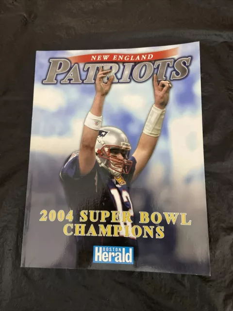 Tom Brady 2004 Boston Herald Super Bowl Champions Commemorative Magazine Patriot