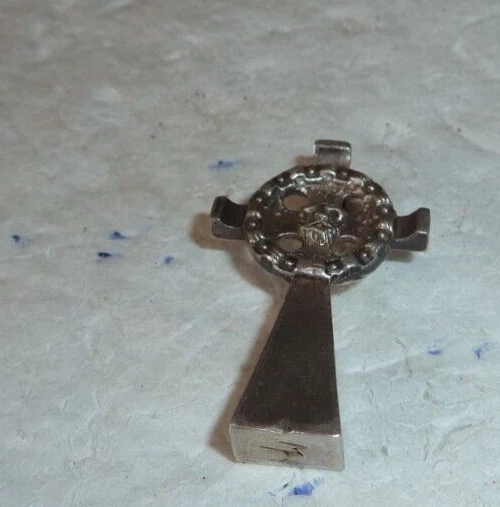 Broche Bretonne Kelt En Argent Massif, Motif Celte, 4cm, 6,7g, Occasion, Fermoir à Revoir