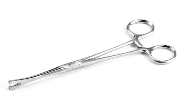 Pennington forceps slotted, 15cm 18cm, Tounge Ear Body Pierecing Triangle Clamps