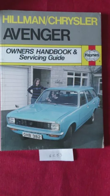 Haynes Hillman Chrysler Avenger Owners Handbook Servicing Guide Restoration Rep