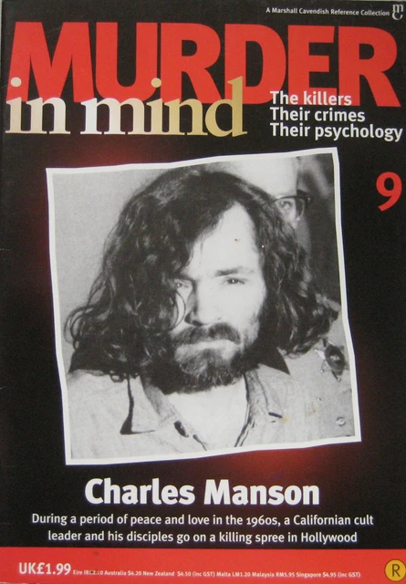 MURDER IN MIND Marshall Cavendish magazine Issue 9 - Charles Manson EUR ...