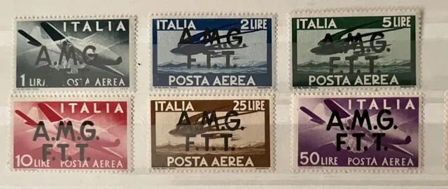 Trieste Zone A Airmail Sas1-6 MNH Stamps cat90€