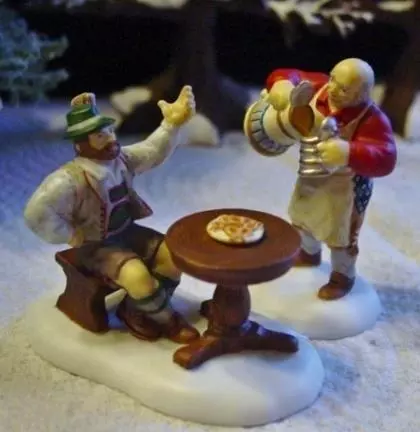 Dept 56 - Alpine Village "At The Octoberfest" Set of 2 Figures #56302 (EX)