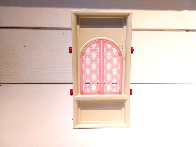 Miroir fenêtre grillagée en teck birman Bleu Bois Miroir fenêtre grillagée en teck birman Bleu Bois