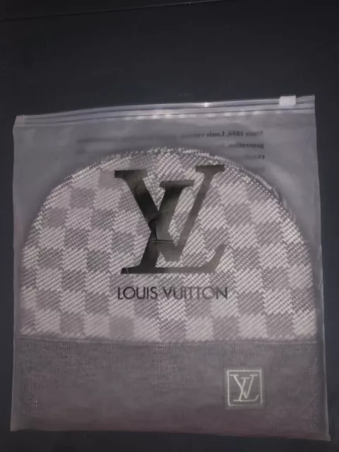 LOUIS VUITTON LV Beanie Hat Petit Damier Grey - Used Quite A Lot £40.00 -  PicClick UK