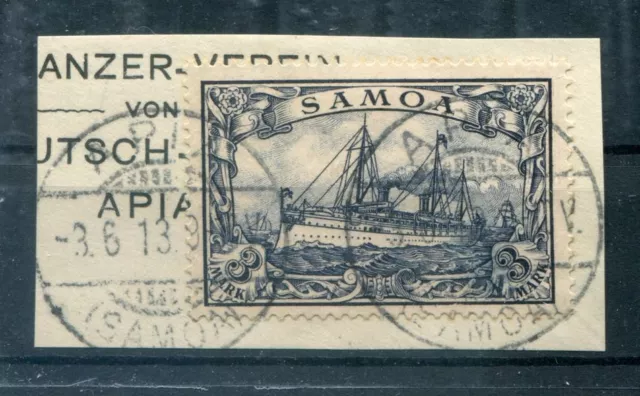 Samoa 18 herrlich auf gest. Luxusbriefstück 170EUR (L9527