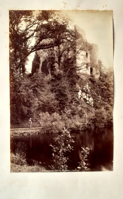 Original Glengarry Castle, Loch Dich 1885 Historical Albumin approx.