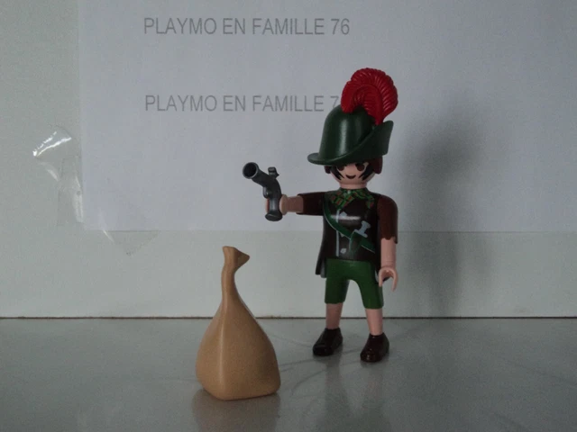 PLAYMOBIL VINTAGE MÉDIÉVAL chevaliers loup drapeau du set 5803 de 2007