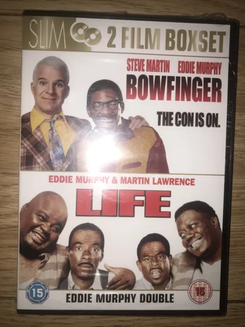 Bowfinger/Life  DVD 2 Discs- Eddie Murphy Steve Martin Martin Lawrence NEW