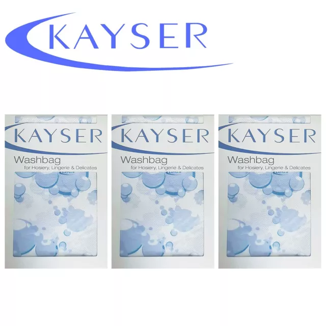 3 Pack Kayser Washbag Delicates Lingerie Bra Zip Laundry Wash Bag H10900 Bulk