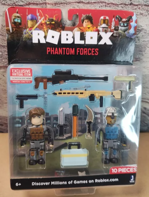 Roblox Action Collection - Phantom Forces: Ghost Figure Pack [Includes  Exclusive Virtual Item] 