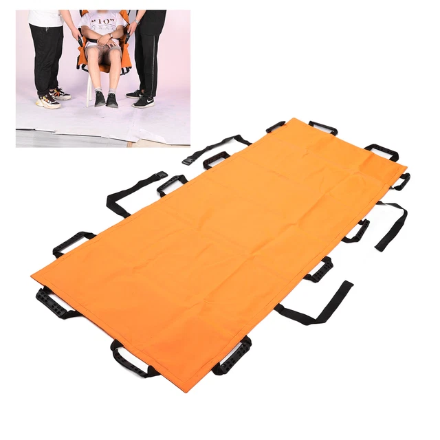 12 Handle Home Folding Stretcher Simple Soft Portable Transport Unit For Emerg