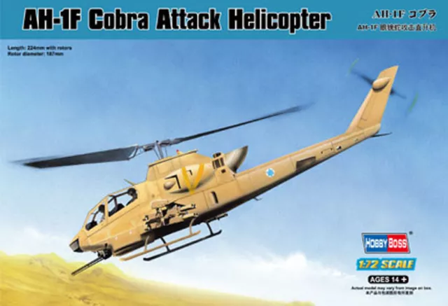 Hobby Boss 3487224 Hubschrauber AH-1F Cobra 1:72 Helikopter Modell Modellbau