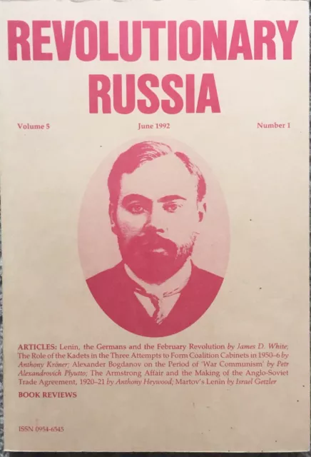 Revolutionary Russia: Journal Of The Study Group On The Russian Revolution