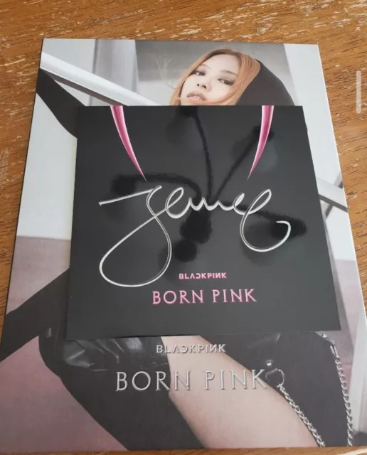 BLACKPINK Jennie Signed Autograph Born Pink Album Digipak SEALED