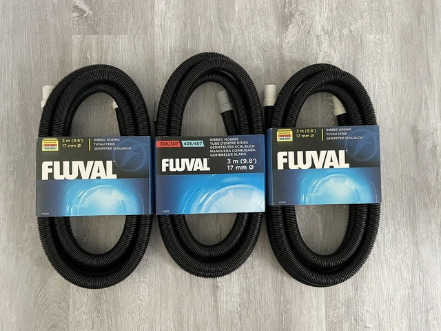 Fluval Ribbed Hosing 3 Pack - Fits 304 305 306 307 404 405 406 407 New