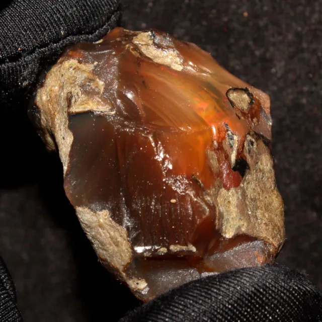 187 CTS Big Opal Fire rough Natural Ethiopian opal rough opal Raw 48x35x27mm