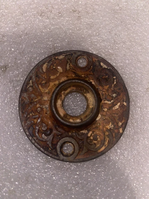 Antique LockWood Beautiful VICTORIAN Eastlake  Cast Iron Rosette