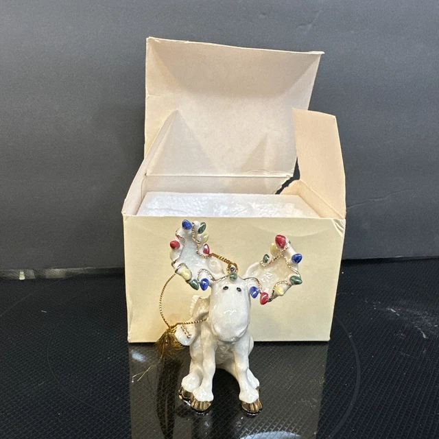 Lenox 2002 Annual Moose Merriment Ornament