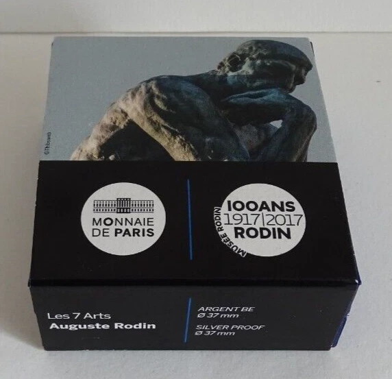 + Piece 10 euros argent AUGUSTE RODIN 2017 Monnaie de Paris  +