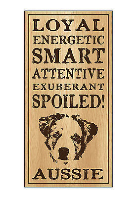 12.7cm x 25.4cm Spoiled Boston Terrier Legno Boston Firmare 