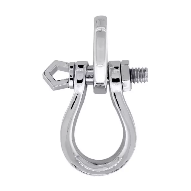 Large Hardware Shackle Pendant in Sterling Silver