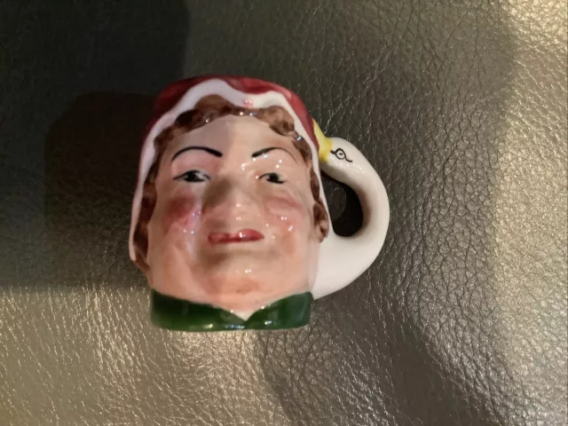 Vintage Artone ‘Old Mother Goose’ Miniature Toby Jug. Hand Painted Character