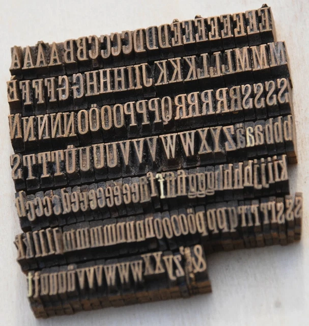 Prägeschrift 5 mm Messingschrift Buchbinder Messing Prägen Leder handvergolden.
