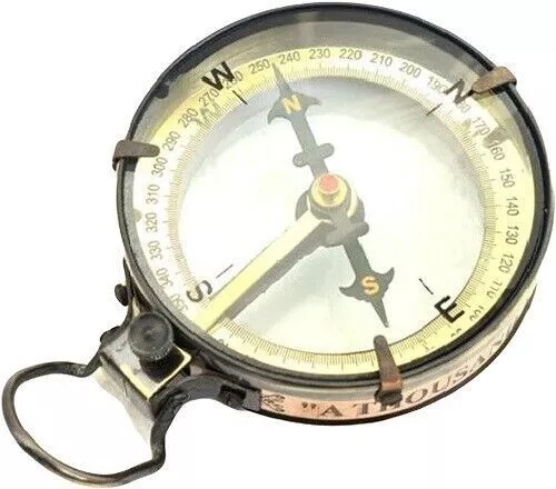 Brass Compass Spencer Map Antique Gift for Survival Decor Vintage Navigational
