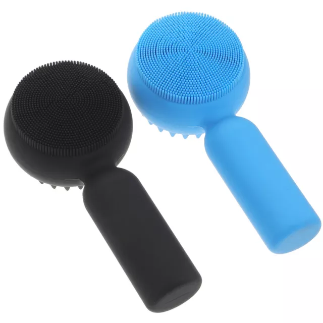 2 pz spazzola per pulizia viso scrubber esfoliante per pulizia profonda-CY