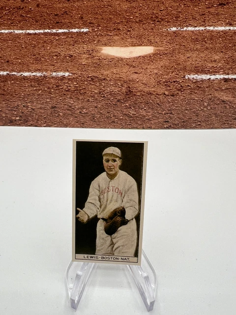 lewis boston nat tobacco card IRVING LEWIS - Boston - NL Braves 1912 Tobacco Card T207 MINI HOF Rare  Reprint $1.00