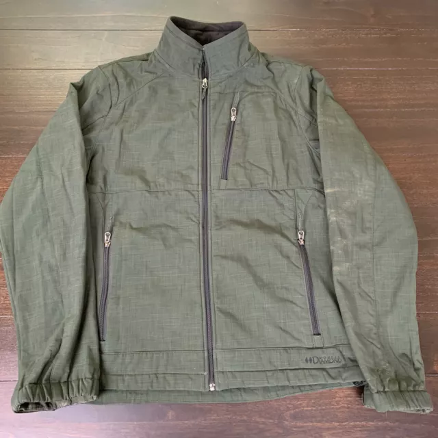 Black Diamond Double Diamond Green Ski Jacket Full-Zip Insulated Mens Size L