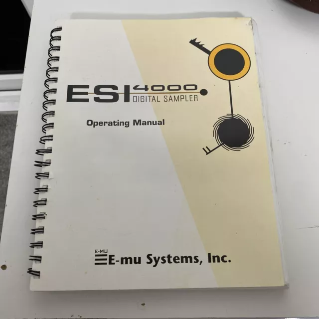 Emu ESI 4000 Sampler Owners Manual
