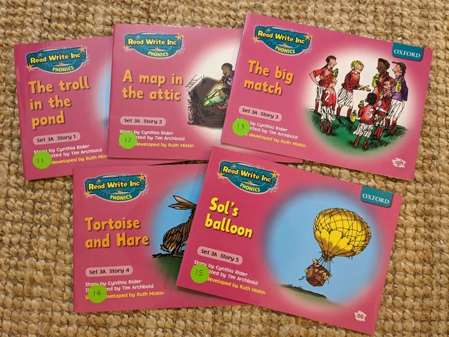 READ WRITE INC Phonics. Full Set x 5 Set 3a More Pink Books. Learn to ...