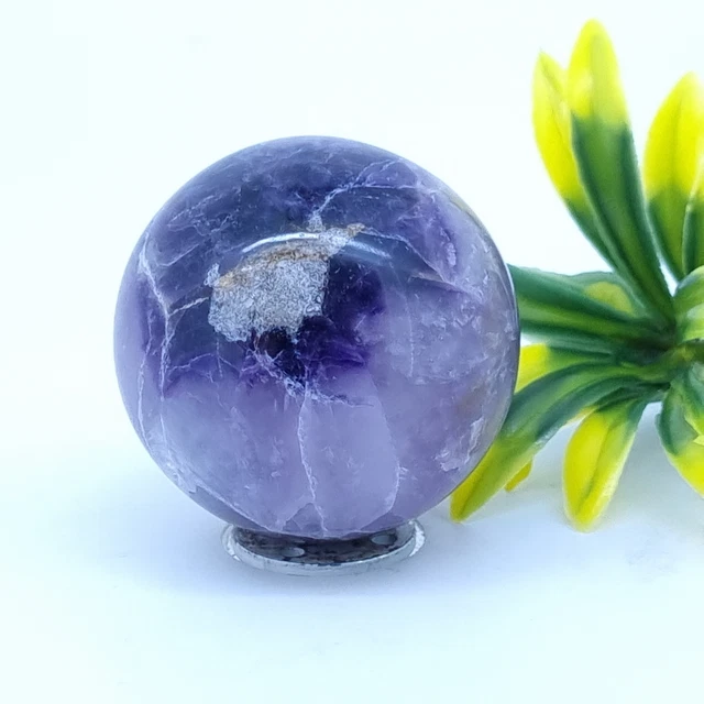 Natural Loose Gemstone Certified 47.35 mm Round Amethyst Healing Sphere V833