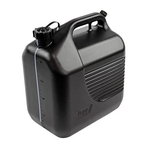 Tanica Tayg 5 Litri Omologata - Con Cannula E Striscia Di Misurazione, Nero, Per Trasporto Liquidi - Foto 2