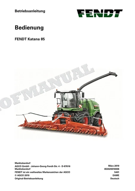 Produktbild von Fendt Betriebsanleitung Für Geräteträger F231, 230, 225, 220/1 – GT 500048 – Deutsch, DIN A5