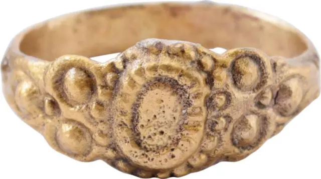 European Betrothal Ring 16Th-17Th Century Size 8 ¼