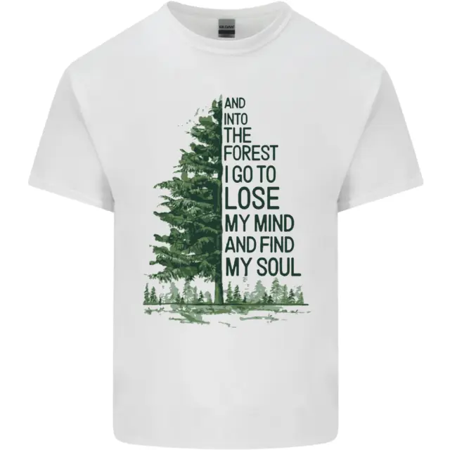 Into the Forest Outdoors Trekking Hiking Mens Cotton T-Shirt Tee Top