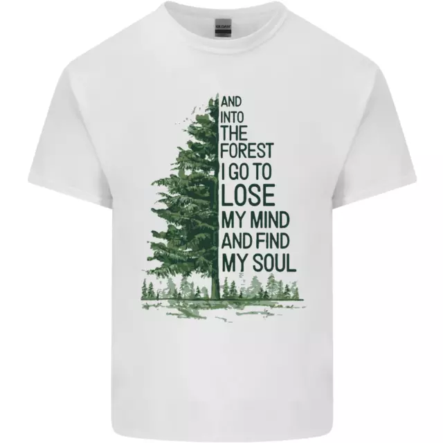 T-shirt top da uomo in cotone Into the Forest Outdoors trekking escursionismo