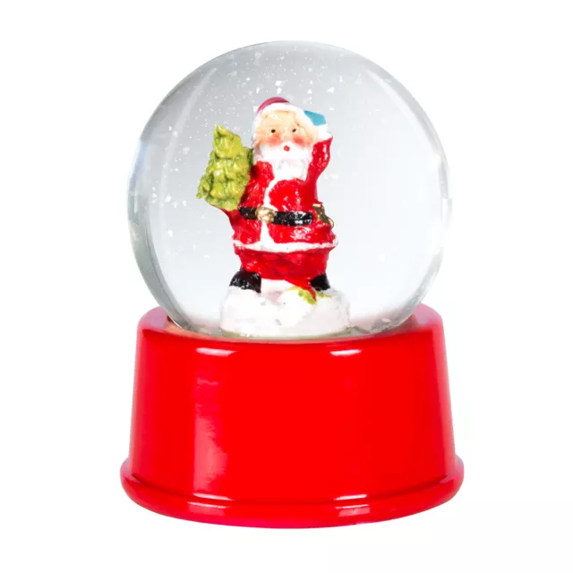 Christmas Santa Claus Snow Globe Snowglobe Xmas Decoration Ornament Festive New